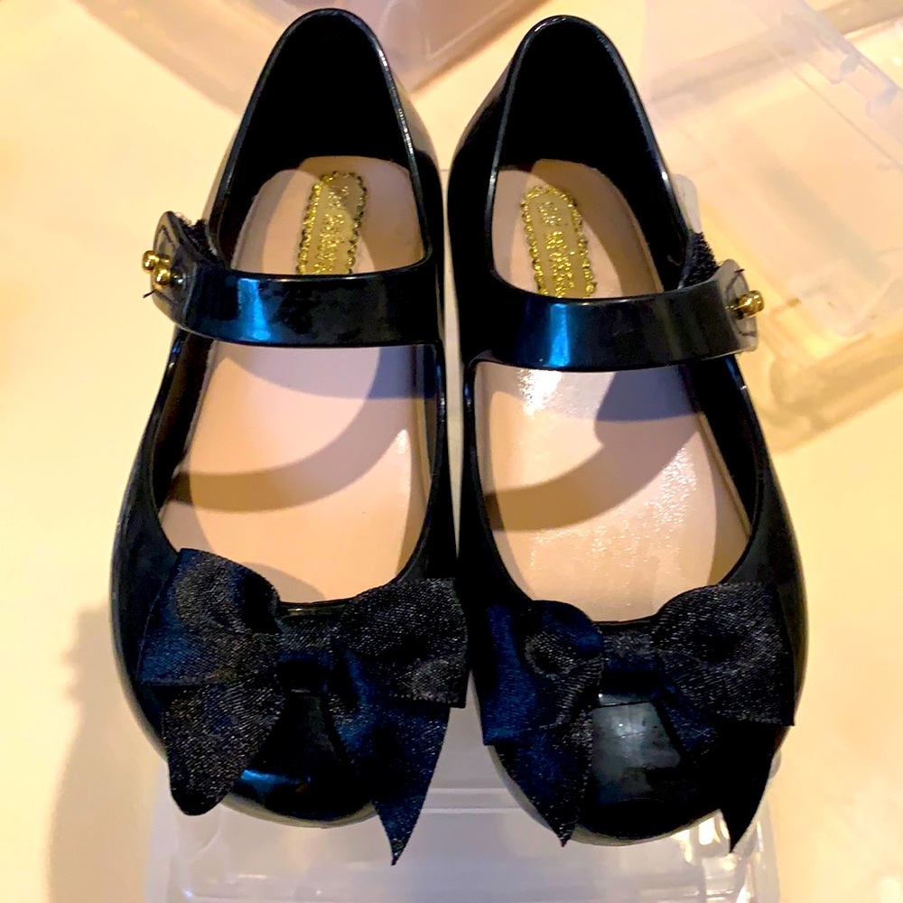 Toddler girl black Mini Melissa shoes